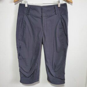 HELLY HANSEN Crewline Capris Pants Hiking Quick Dry Gorpcore Grey Women 28 x 16"